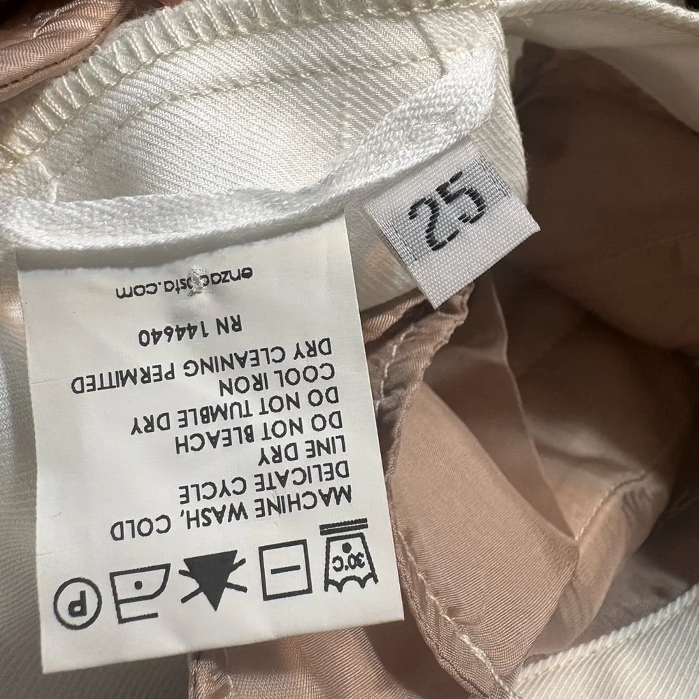 ENZA COSTA Ponte Knit Flare dress pants Womens  Off White size 25 (28x32)